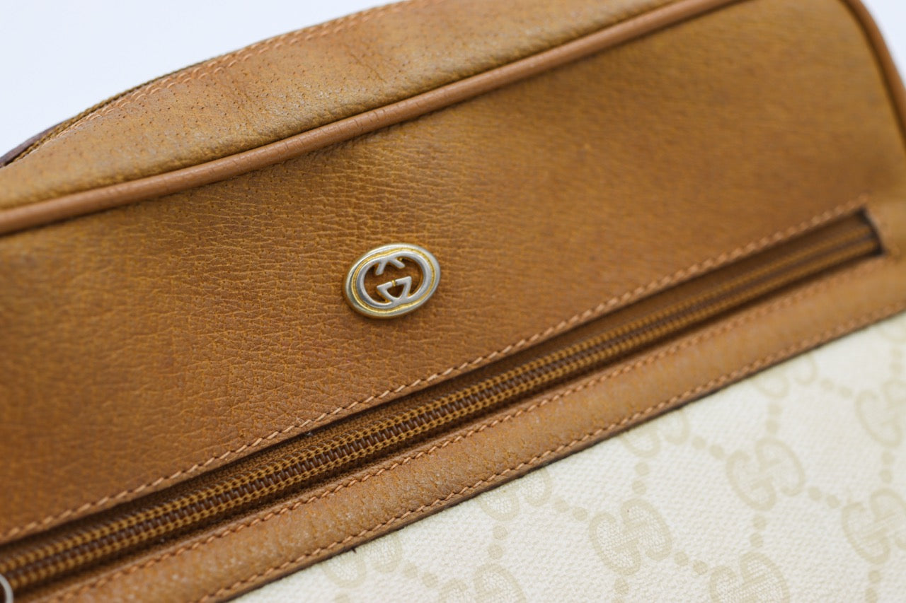 Gucci Brown GG Monogram Crossbody Bag