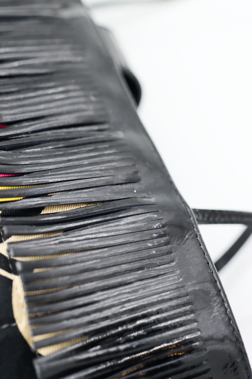 Chanel Quilted Multicolor Canvas With Fringe