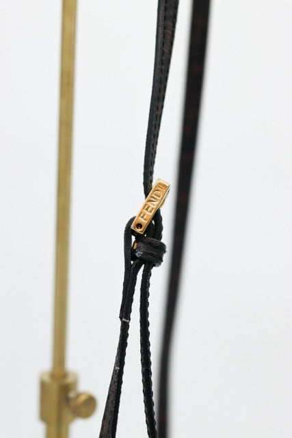 Fendi Zucchino Coated Canvas Crossbody Flap Bag
