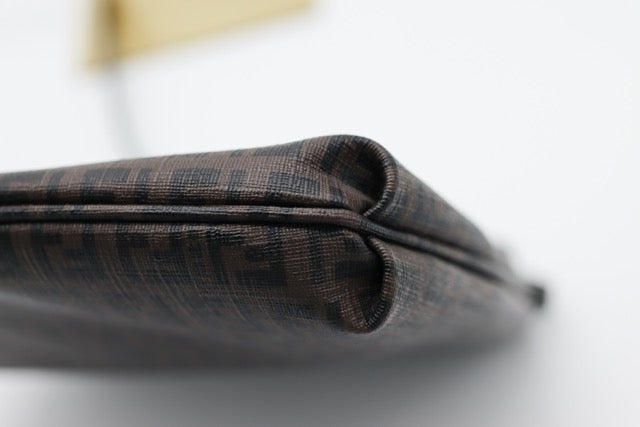 Fendi Zucchino Coated Canvas Crossbody Flap Bag