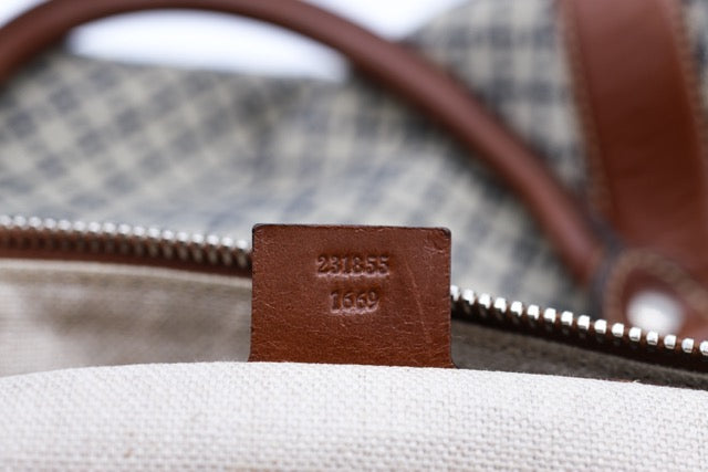 Gucci Web Boston Diamente Satchel Travel Bag