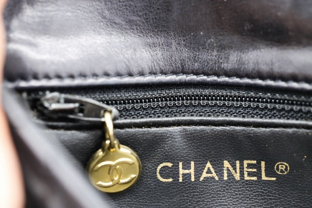 Chanel Quilted Lambskin Black Bum Bag