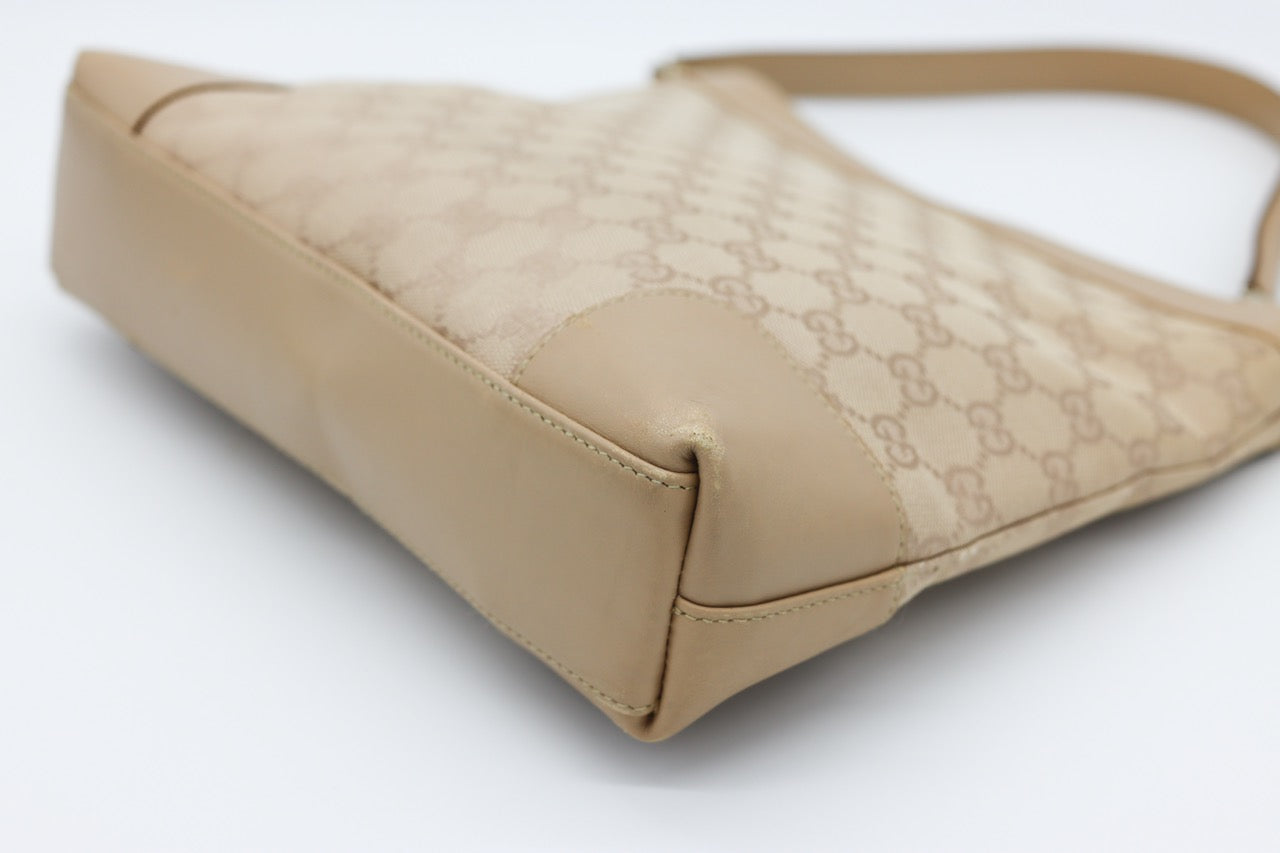 Gucci Beige GG Canvas Shoulder Bag