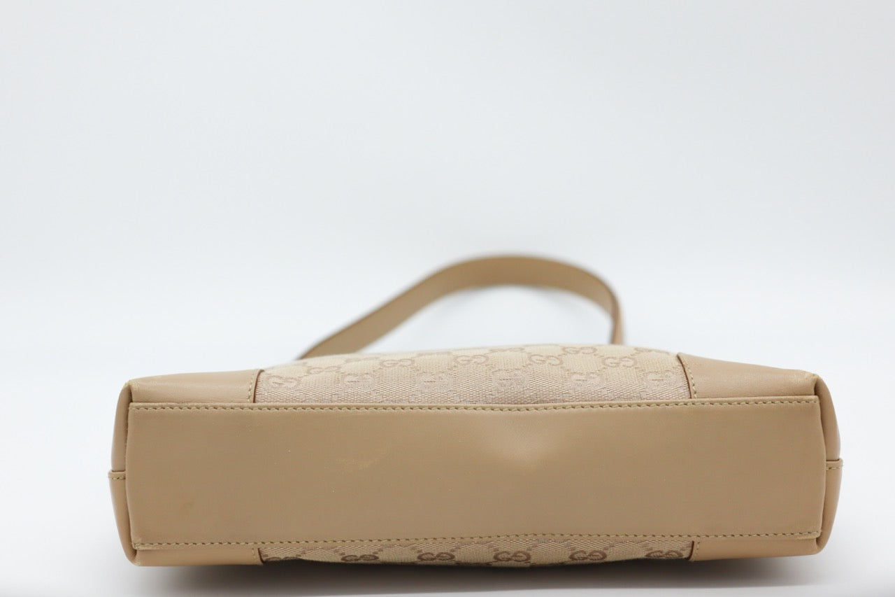 Gucci Beige GG Canvas Shoulder Bag