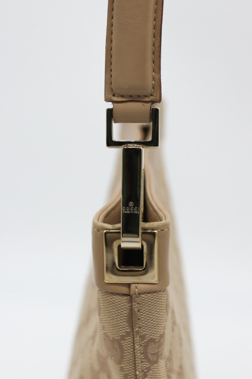 Gucci Beige GG Canvas Shoulder Bag