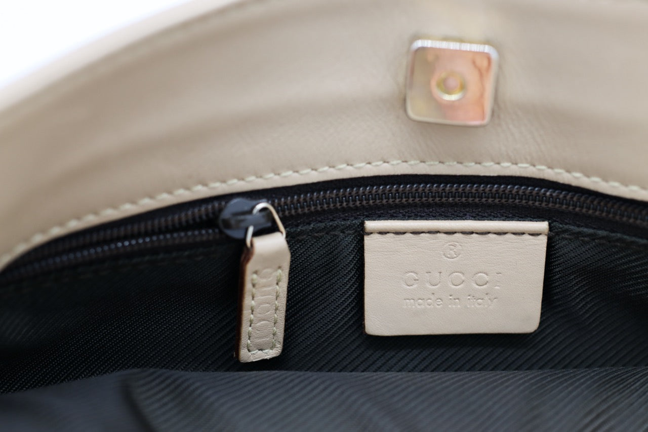 Gucci Beige GG Canvas Shoulder Bag