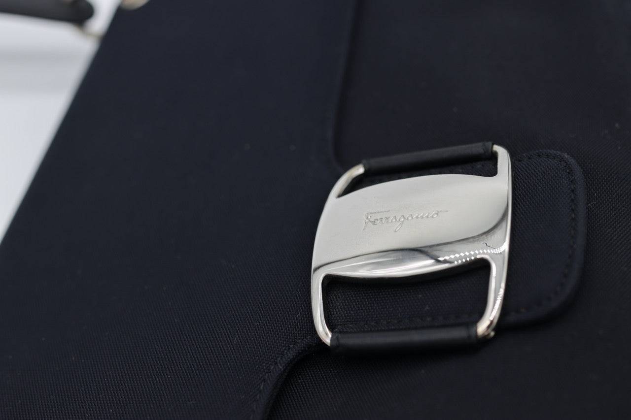 Salvatore Ferragamo Black Vara Shoulder Bag
