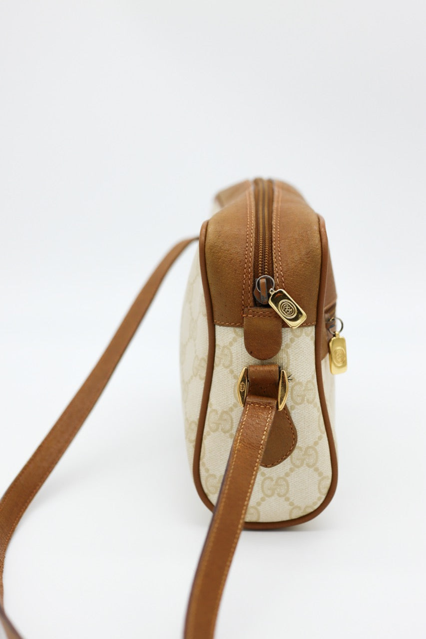 Gucci Brown GG Monogram Crossbody Bag