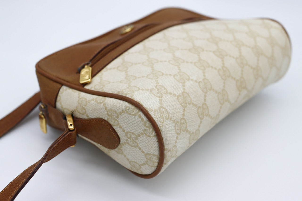 Gucci Brown GG Monogram Crossbody Bag