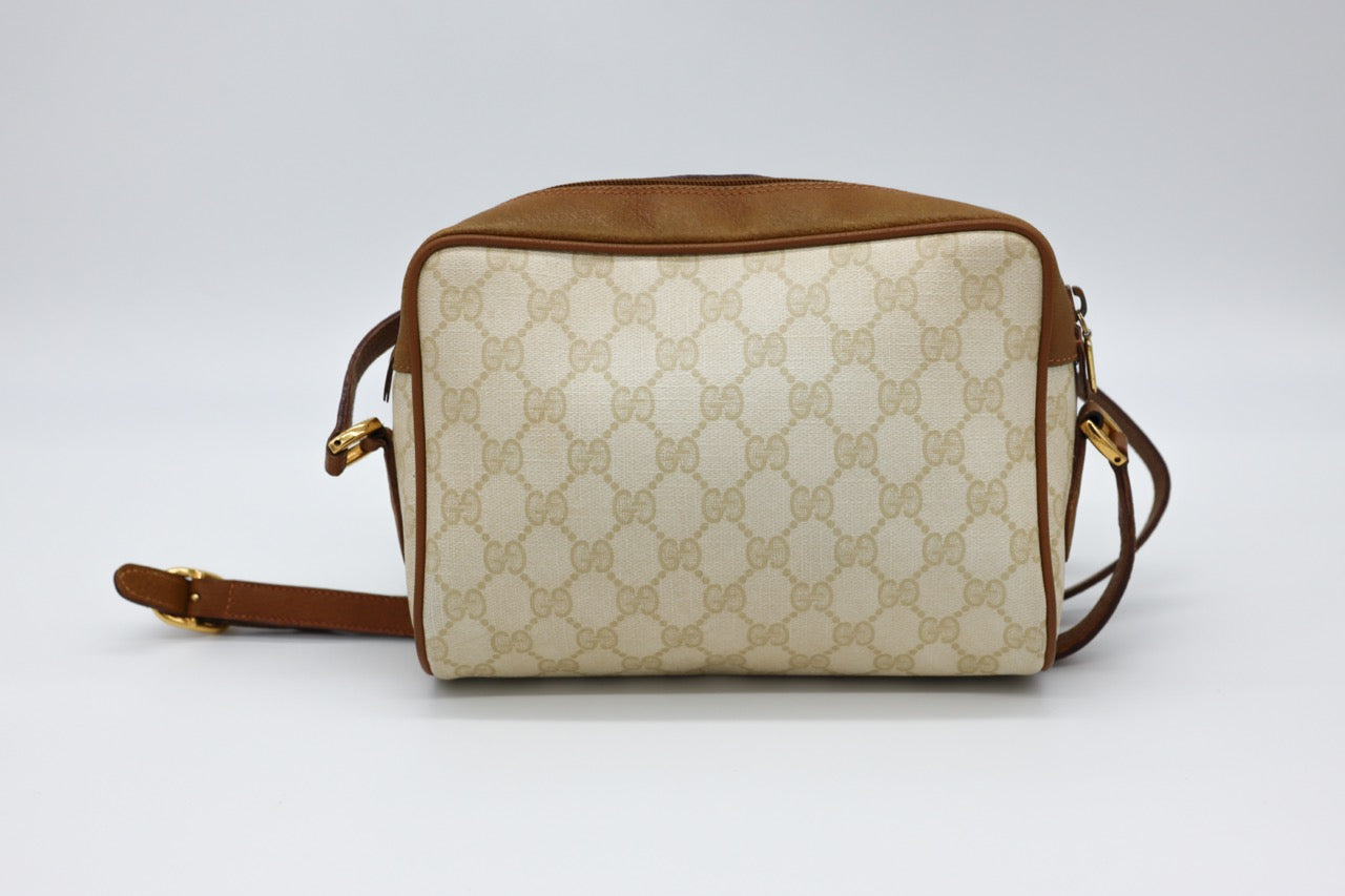 Gucci Brown GG Monogram Crossbody Bag