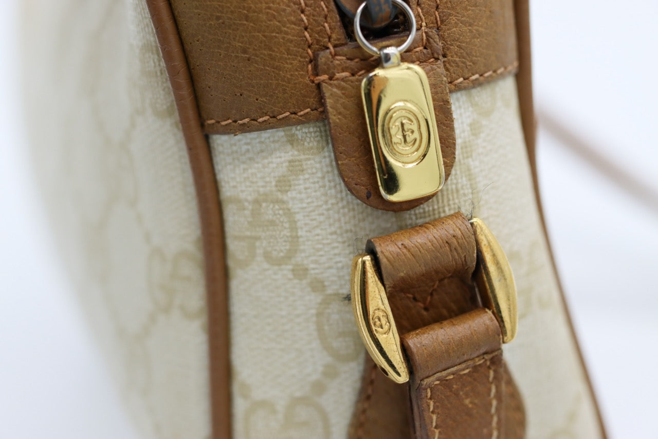 Gucci Brown GG Monogram Crossbody Bag