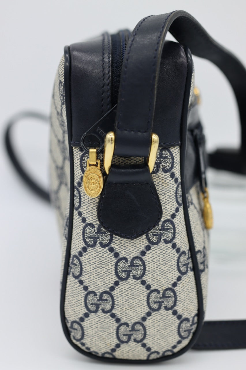 Gucci Navy Ophidia GG Monogram Crossbody Bag