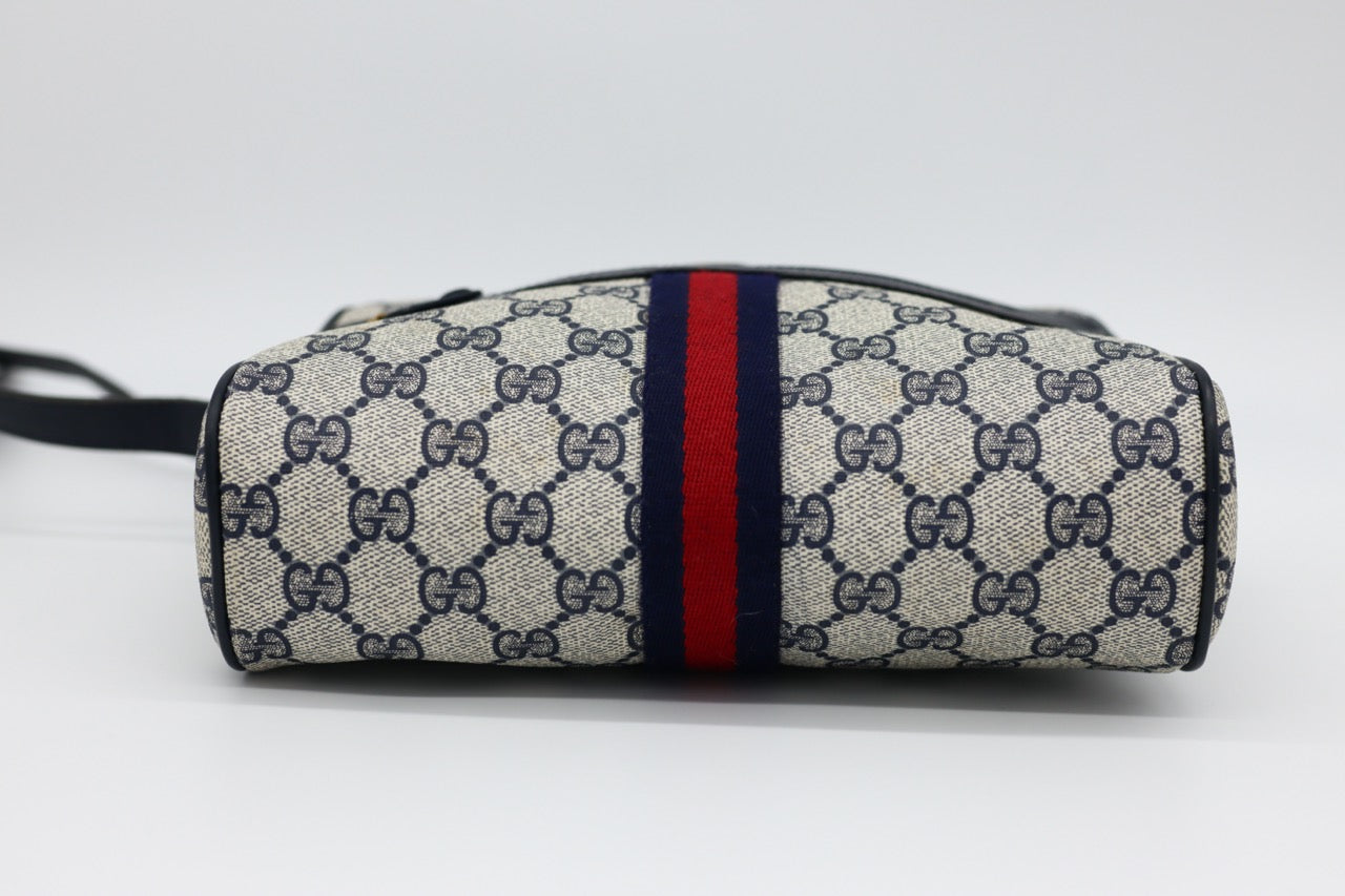 Gucci Navy Ophidia GG Monogram Crossbody Bag