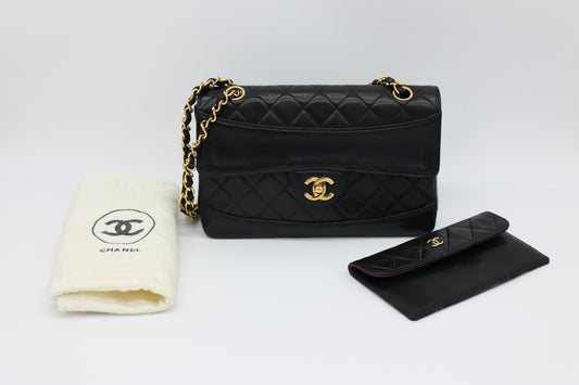 Chanel Matelasse CC Quilted Lambskin Flap Bag with Wallet