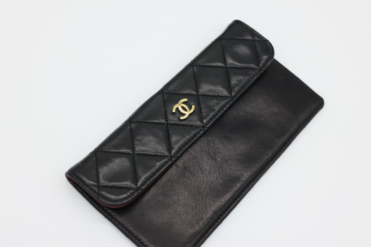 Chanel Matelasse CC Quilted Lambskin Flap Bag with Wallet