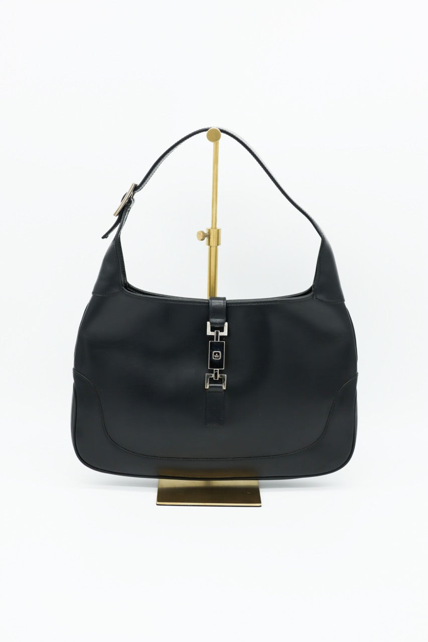 Gucci Jackie Black Leather Handbag