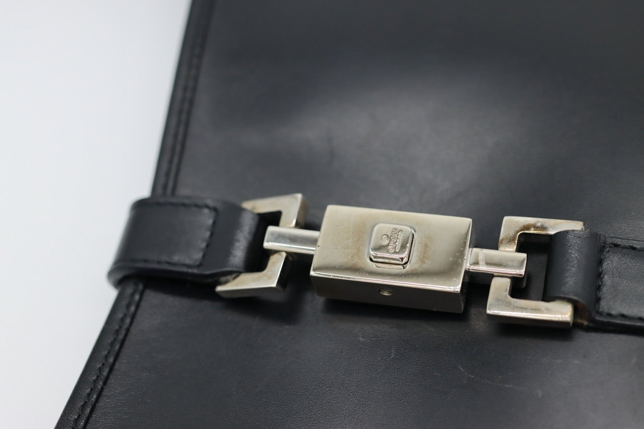 Gucci Jackie Black Leather Handbag