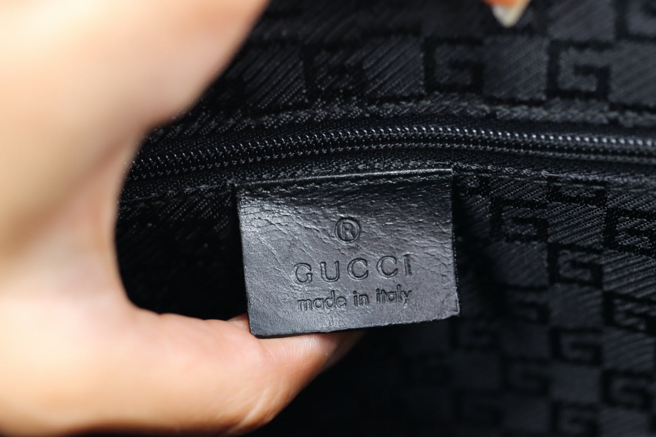 Gucci Jackie Black Leather Handbag