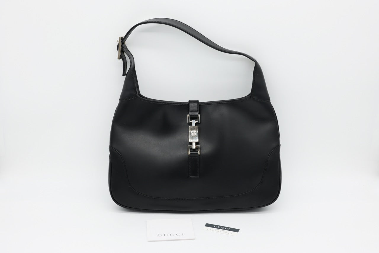 Gucci Jackie Black Leather Handbag