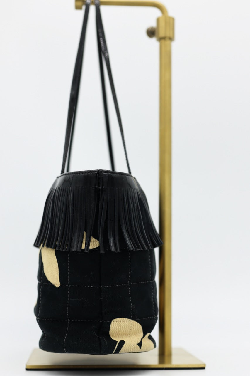 Chanel Quilted Multicolor Canvas With Fringe