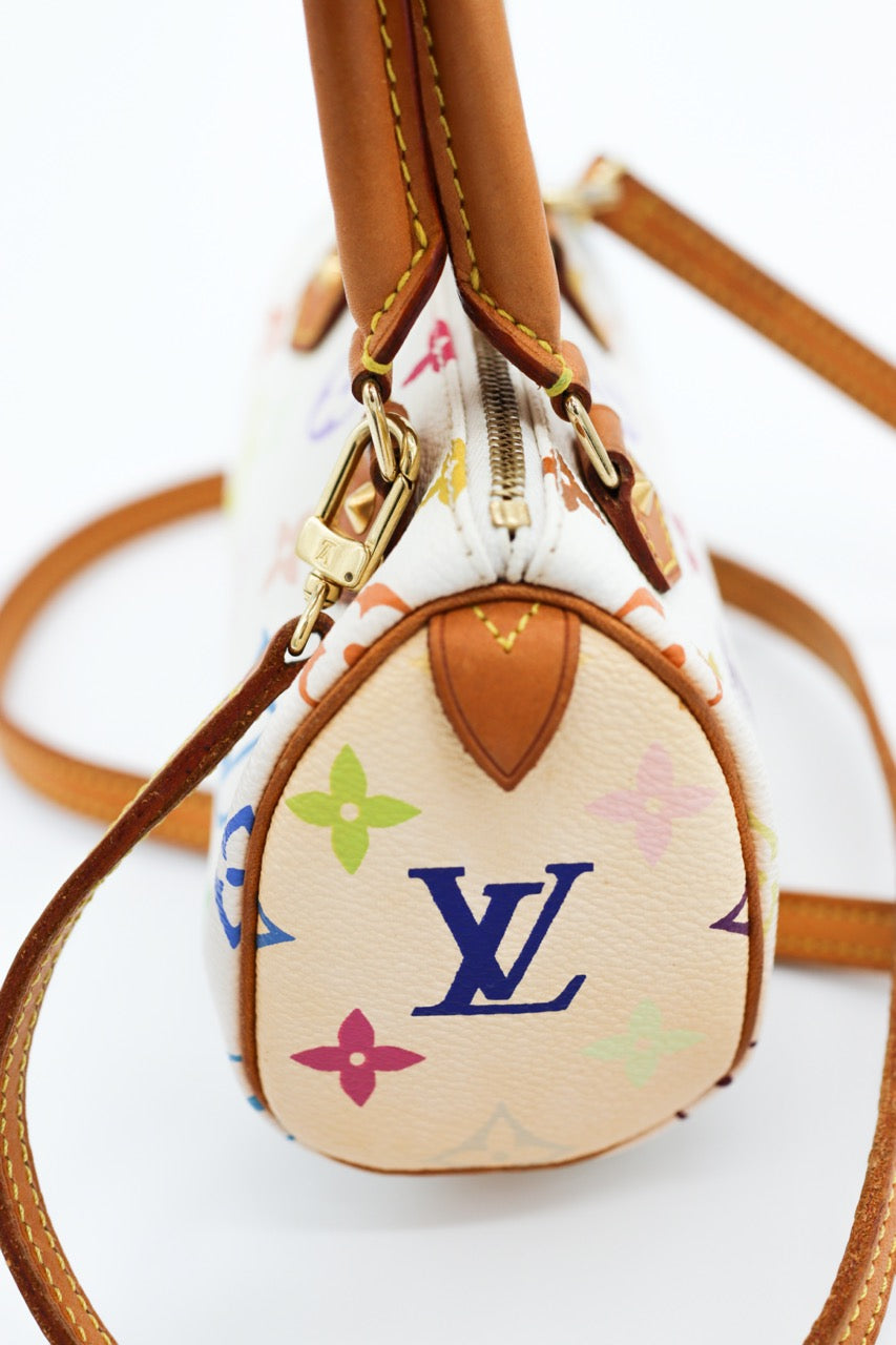 Louis Vuitton Mini Speedy Multicolore Monogram Bag